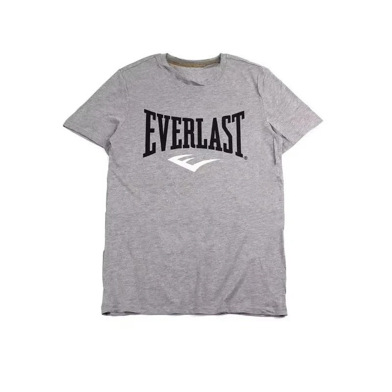 تي شيرت جديد لعام 2025 تي شيرت رجالي للملاكمة رياضي فضفاض غير رسمي بأكمام قصيرة مطبوع عليه حروف للجنسين ملابس صيفية للشباب