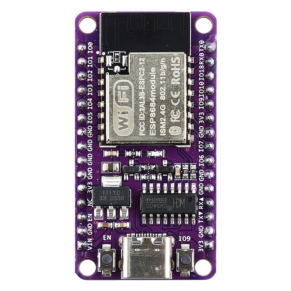 ESP32-C2 Development Board MCU 4MB Flash Built-in ESPC3-12 2.4G Wifi Module Compatible USB Type-C ESP8684 ESP32 C2