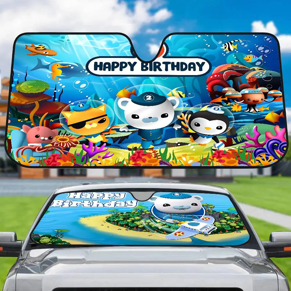 

Новинка с рисунком октонавтов, солнцезащитный козырек на лобовое стекло автомобиля, 70x130 см, мультяшная фольга, чехол на лобовое стекло окна автомобиля