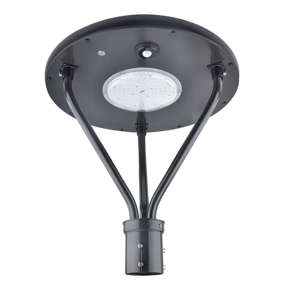 YYHC-Modern Outdoor 20W 25W 50W 80W 100W Decorative Post Top Lighting Solar Led Post Top Lights