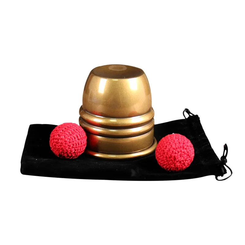 Taza de Super Chop (latón/envejecido) de Oliver, trucos de Magia, trucos de Magia, primer plano, accesorios de truco, mentalismo, Magia