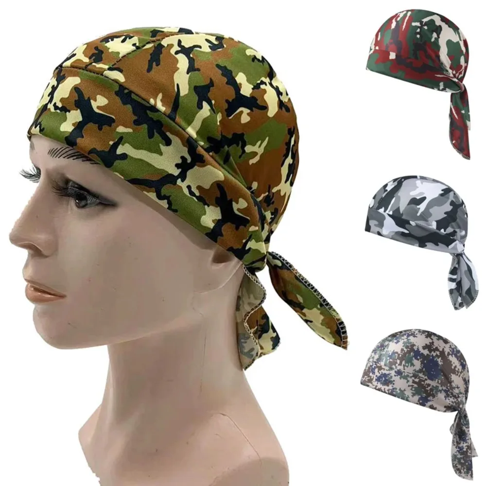 Bandana Men Camouflage Sun Protection Head Scarf Tactical Balaclava Neck Gaiter Outdoor Sports Cycling Breathable Quick Dry
