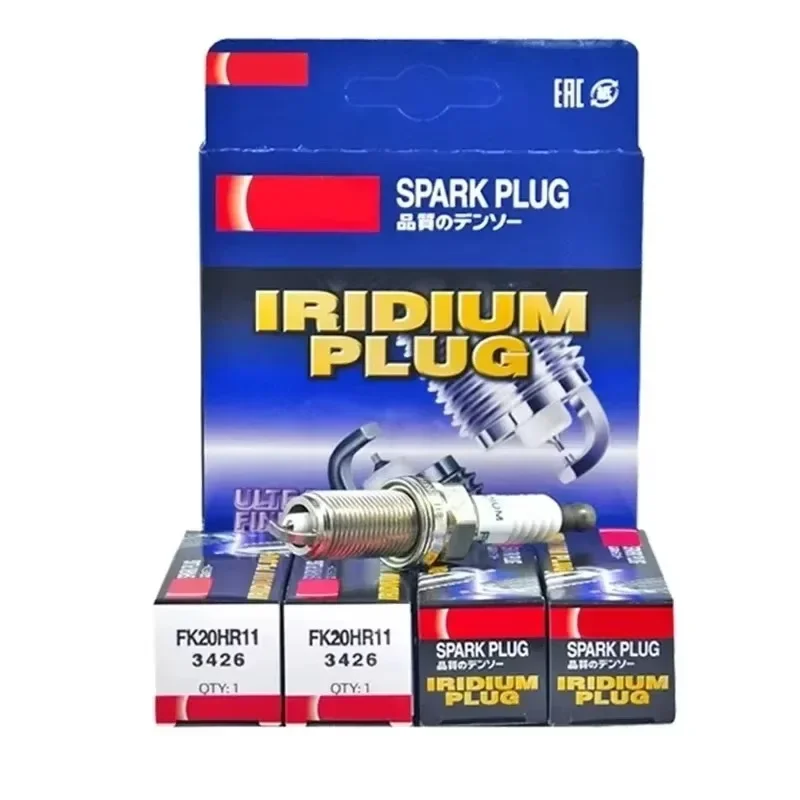 Introducing！ 4-6pcs FK20HR11 3426 Iridium Spark Plugs for Honda Civic INSIGHT JAZZ III 1.3 Hybrid fit for Volvo S40 S60 S80 V50