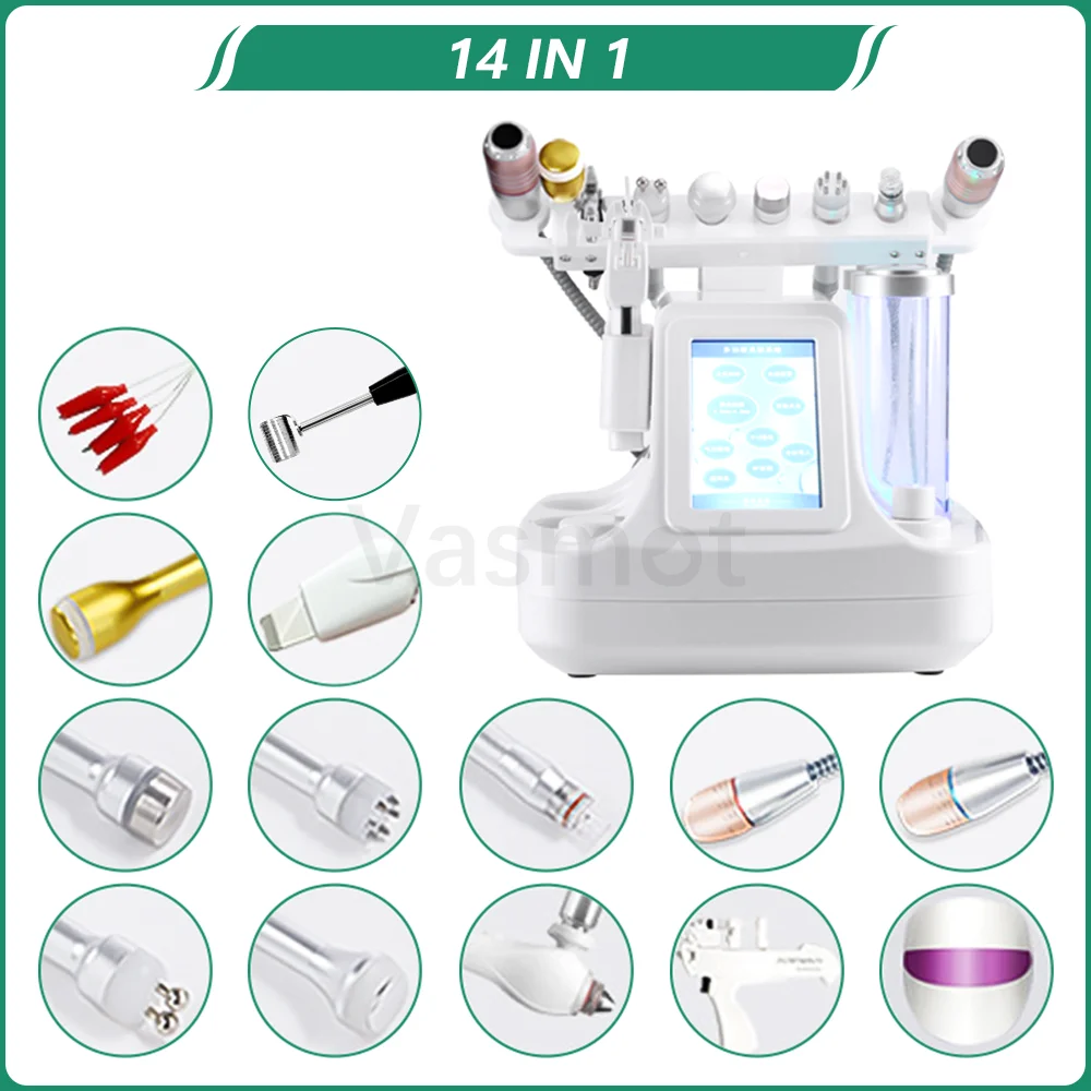 Hydrogen Oxygen Small Bubble Facial Comprehensive Management Machine Ultrasonic Cleaning Shoveling Blackhead Oxygen Injection