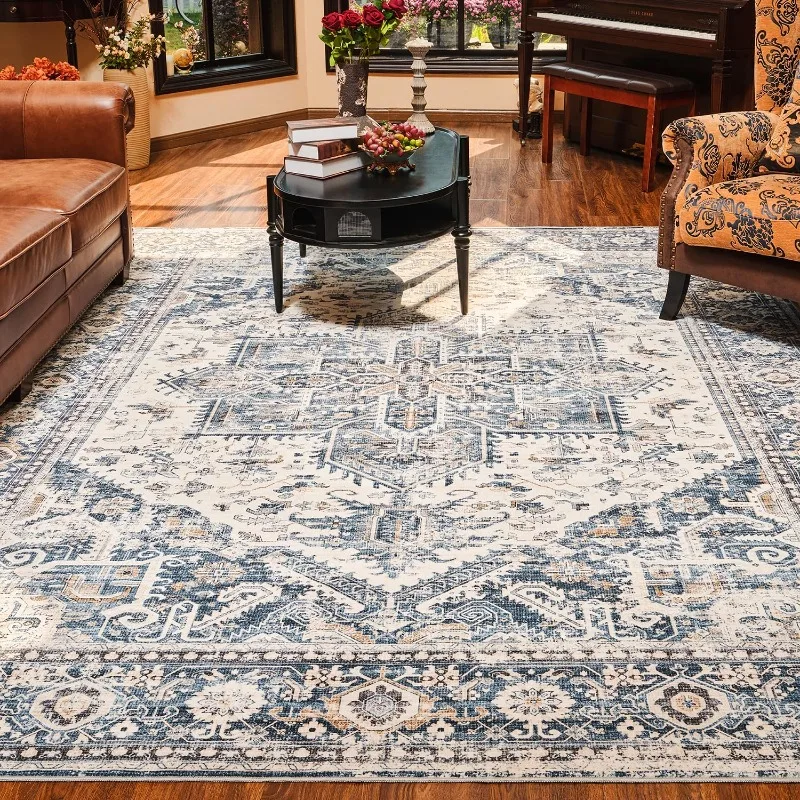 

Area Rug Soft Rugs for Living Room Indoor Carpet with Non Slip Backing Floor Mat for Bedroom Dining Room and Office