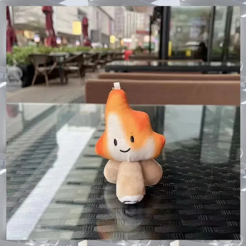 A84F-Small Charcoal Flame Pile Soft Plush  School Bag Decoration Keychain Children's Birthday Gift