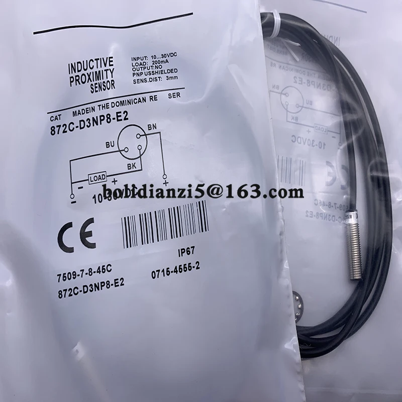 Nieuwe Nabijheidsschakelaar Sensor 872c-d3np8-e2 872c-d3nn8-e2 872c-d3np12-j2 872c-d5nnn18-e2 Op Voorraad