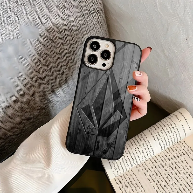 Luxury VolcomS Phone Case PC+TPU For Iphone 14ProMax 15 11 12 13 Pro Xs Max Mini Xr X 7 8 6 6s Plus Cover