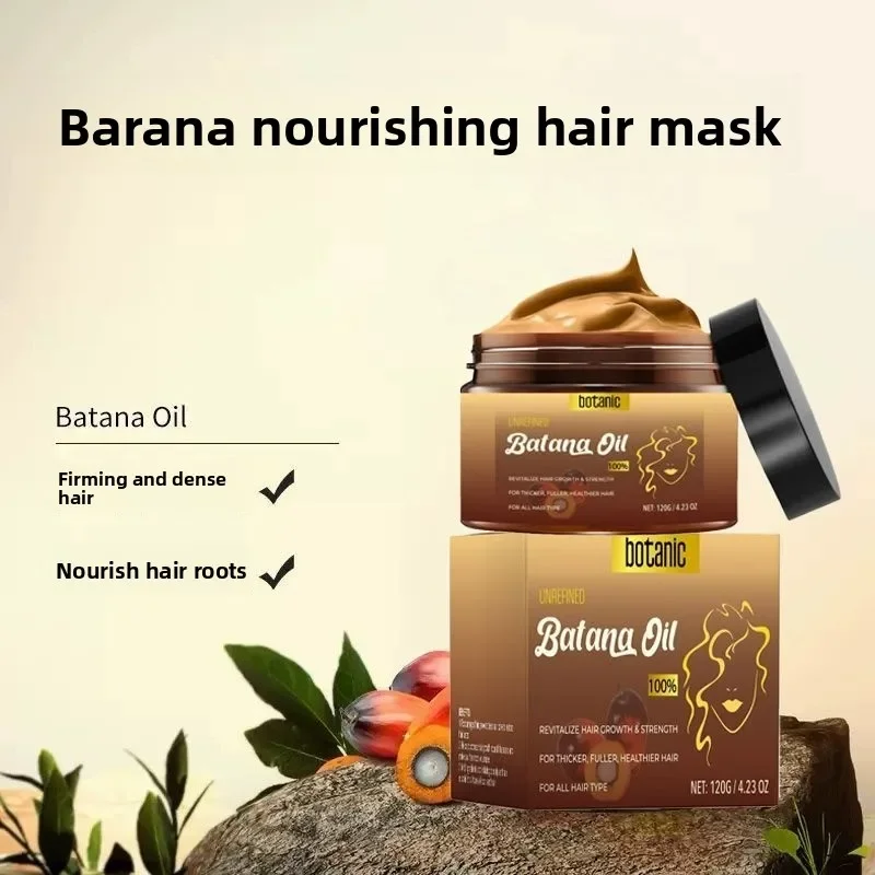 120g Batana Hair Smoothing Mask Anti Fall Treatment Strengthening Nourishing Essence Root Care