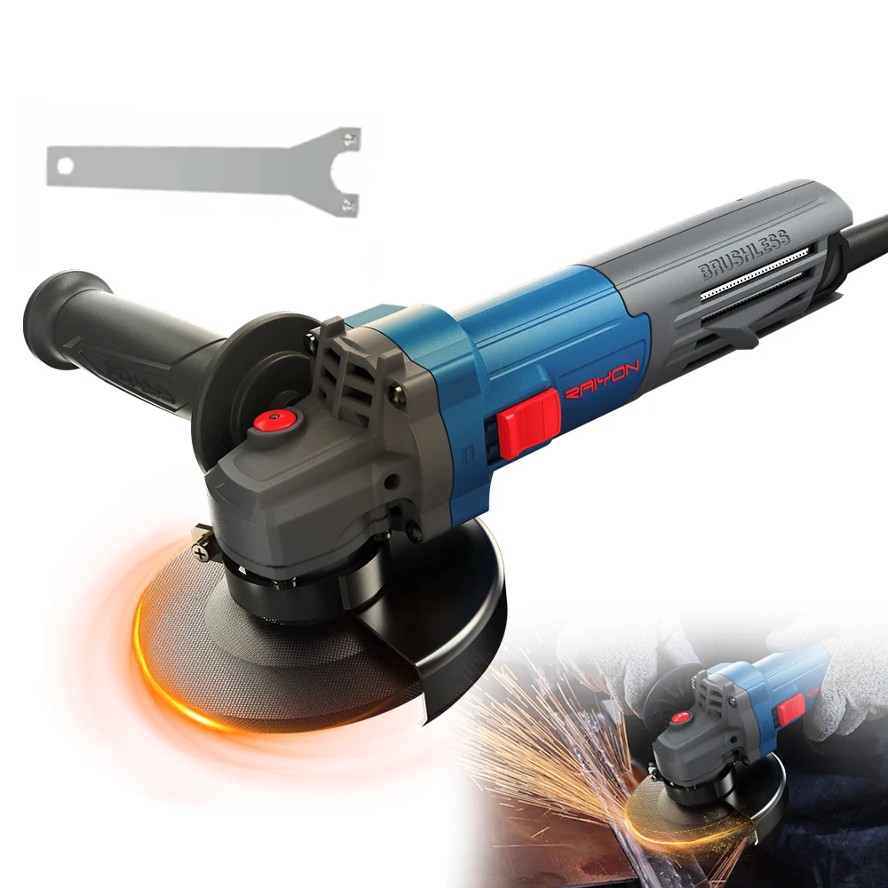 

Professional 1250W 5 Inch 125mm M14 Brushless Angle Grinder Grinding Disc Wheel Big Power Surface Conditioning Grinding Machine