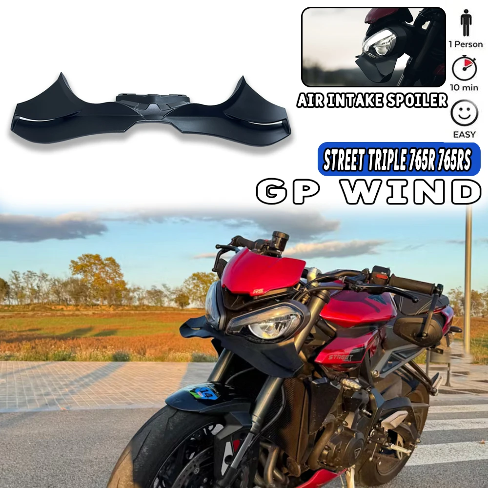 

For Triumph Street Triple 765R 765RS 2020 2021 2022 2023 2024-25 Motorcycle Accessories Forward Fairing Winglets Fairing GP WING