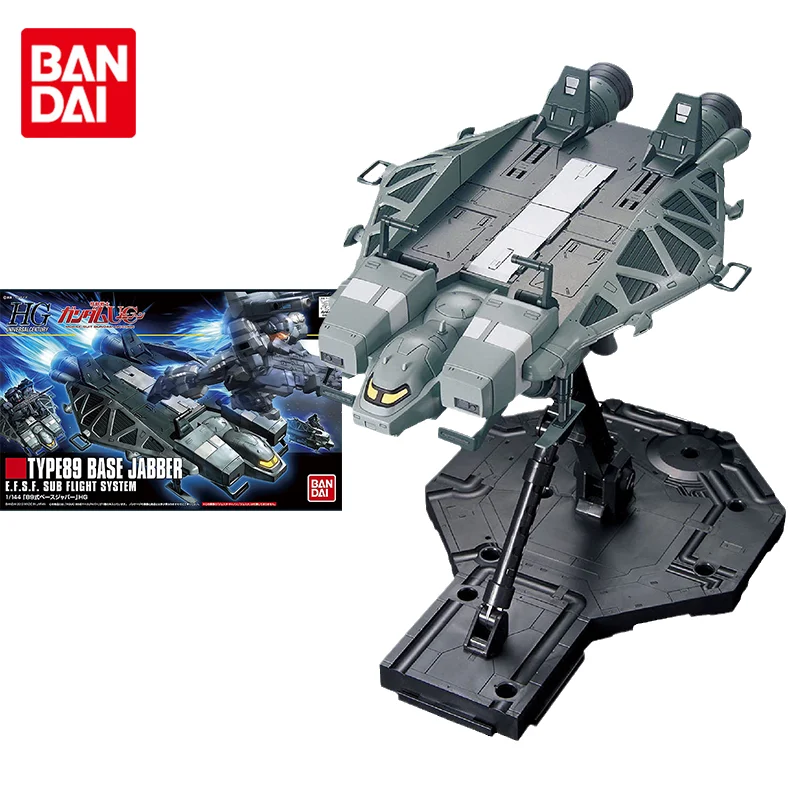 Bandai-Kit de figuras de acción de Gundam, modelo Original, HGUC 1/144 TYPE89, BASE JABBER, juguetes, regalos coleccionables para niños