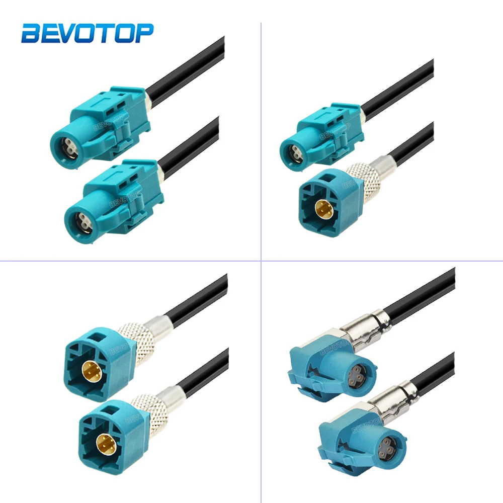 HSD Cable USB Electric Cable Z Type 4Pin HSD Z Male Plug to Z Female Jack Connector 535 4-Cores Cable for Benz BMW Audi Tesla VW