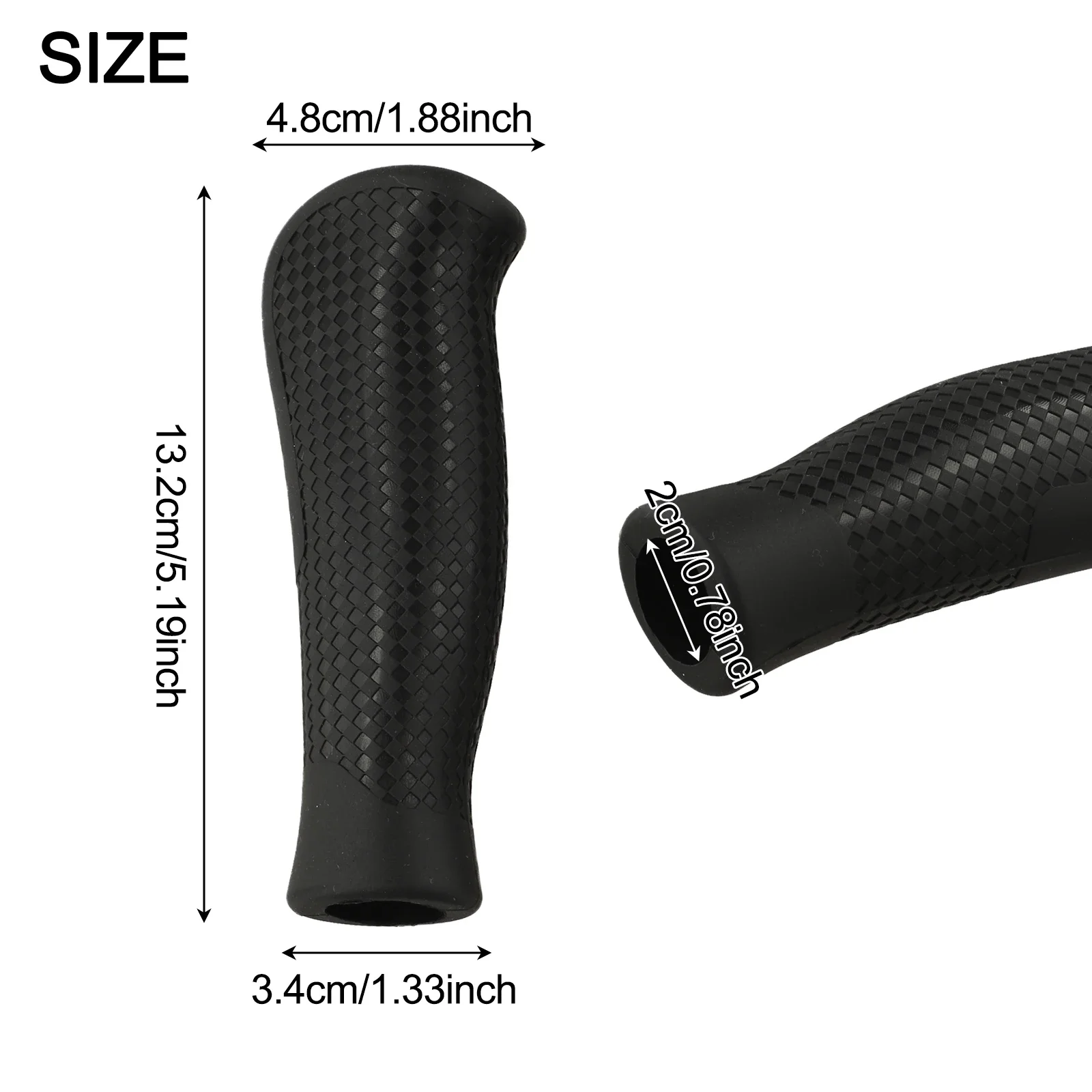Ergonomic Lever E-scooter Grips Silicone Material Reduces Hand Fatigue Abrasion Resistant Environmentally Friendly