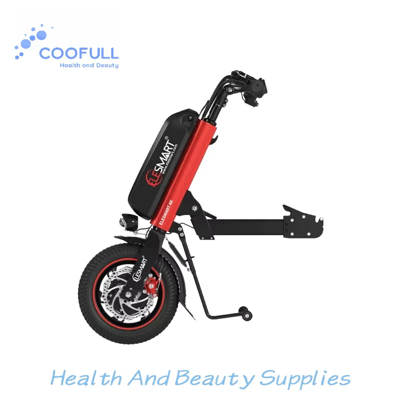 Coofull EU USA Warehouse Stock  Manual Wheelchair Power Attachment 36v 500W 12.8ah Electric Handcycle Attachment for Wheelchairs