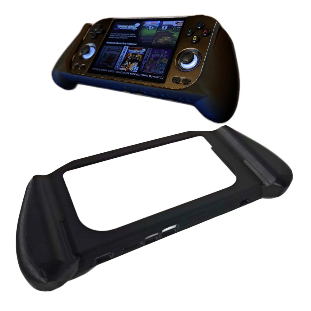 DIY 3D Printed Ergonomic Grip Handle for Anbernic RG477M Game Console - Holding Handle for Enhanced Gaming Experience