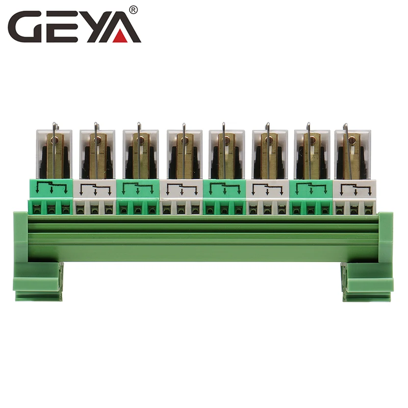 GEYA NG2R 8 Channel Relay Board 12V 24V Relay Board Remote Control Relay Module AC DC 1NO1NC