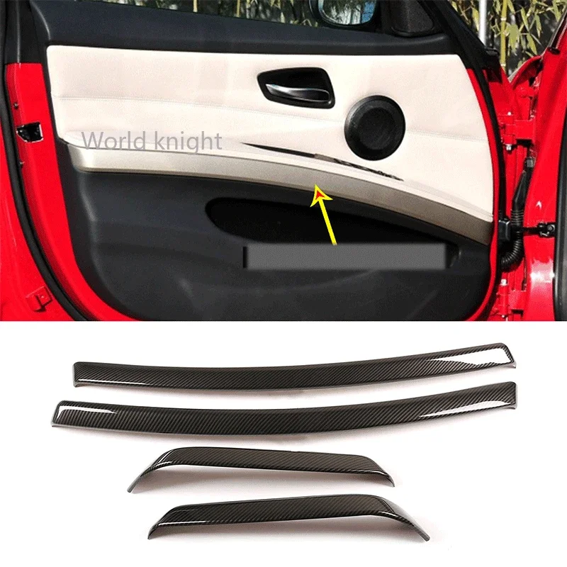 For BMW 3 Series E90 2005-2012 ABS Carbon Fiber,Car Inner Door Decoration Panel Sticker,Door Refit Interior Strip,Car Accessory