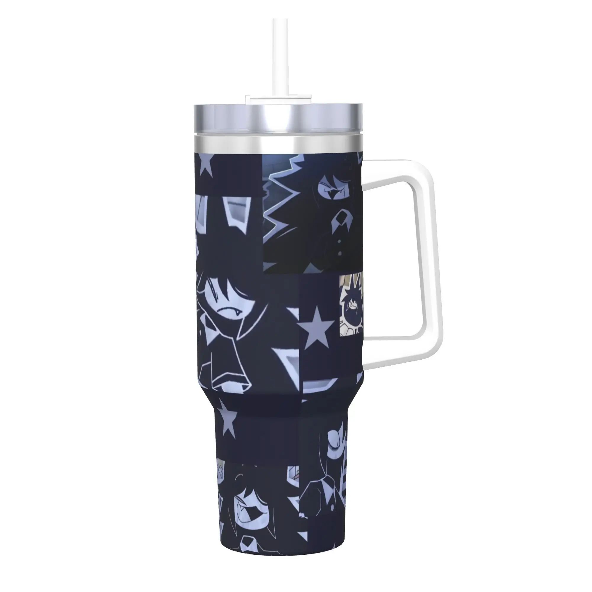 FPE Fundamental Paper Education Tumbler With Straw  Stainless Steel Tumblers Mug Double Wall Vacuum Insulated for Cold Or Hot