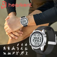 Reloj con podómetro Hearkent, reloj Digital para hombre, relojes deportivos sin Bluetooth, contador de calorías, reloj de pulsera con rastreador de Fitness para caminar