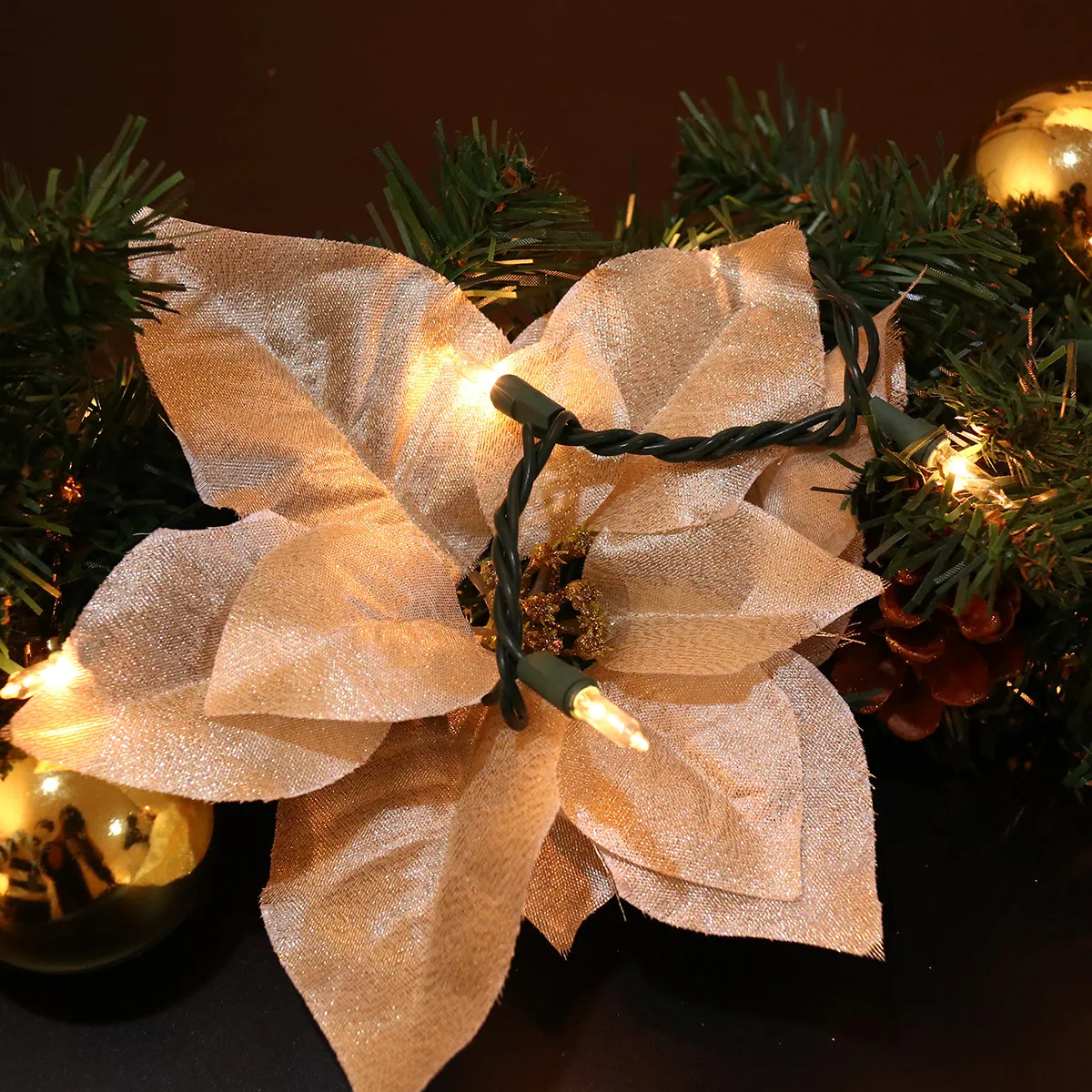 led装飾雰囲気ライトパーティー屋内ホリデー寝室屋外ツリーガーデンプラグミニ