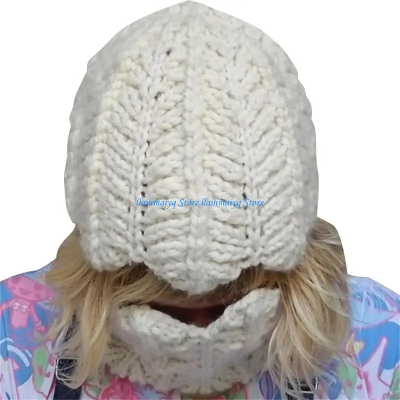 

573B Eggshell Hat Egg Cap Egg Beanie Knit Kufi Cap Beanie Skull Cap Funny Balaclava
