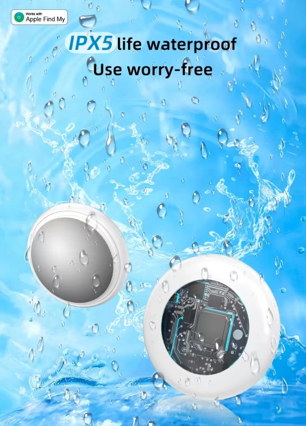 Timethinker Smart Bluetooth GPS Tracker Airtag Funziona con Apple Trova la mia APP ITag Anti smarrimento Localizzatore Pet Finder Air Tag per IOS