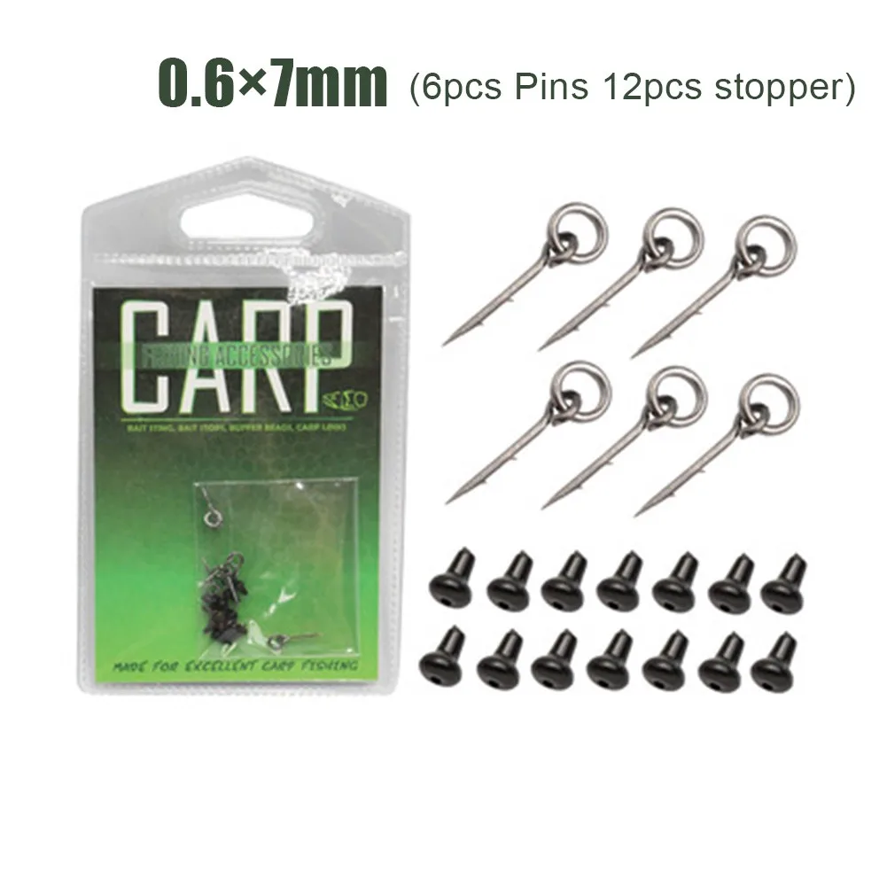 Fish Tackle Enjoy Your Fishing Trips to the Fullest with 12pcs Bait Spike Carp Fishing Sting Boilie Pins and Bait Stopper