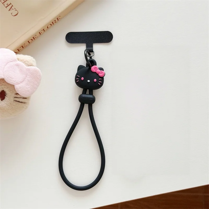 Niedlicher Cartoon Hello Kitty Handy-Handschlaufe aus Silikon, Anti-Verlust-Lanyard, Taschenanhänger für iPhone, Samsung und alle Handys – Detail 19