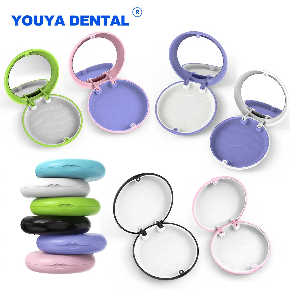 

Portable Dental Orthodontic Orthodontic Retainer Box Protective Case False Teeth Storage Box Organizer Oral Care Hygiene Dentist