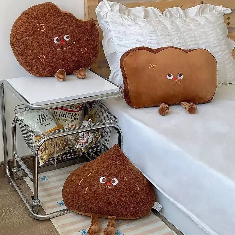 Pillow Chestnut Cookies Bread Plush Toy Sofa Pillow Living Room Art Small Cushion