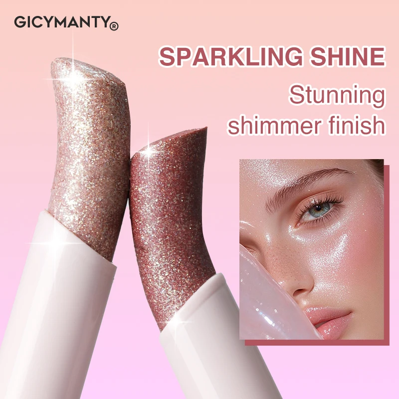 Jelly Eye Shadow Stick, Star Light, Pearl Light, Fine Twinkle, Eye Shadow Pen, Highlight, Lie Silkworm, Brighten