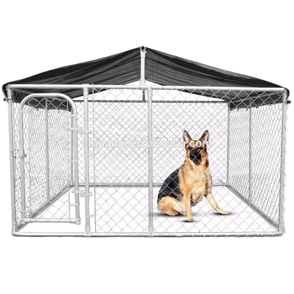 Dog Kennel with Waterproof Cover Modular Box Kennel