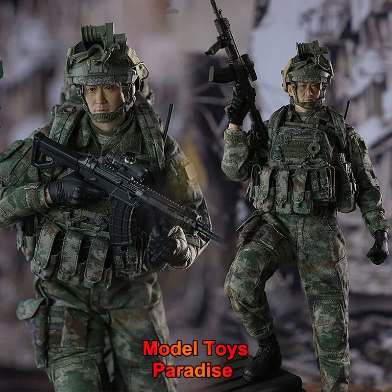 KING'S TOY KT-8007 1/6 Soldier Military Special Forces Ghost Series Jungle Tough Guy Wujing Full Set 12'' Movable Action Figure