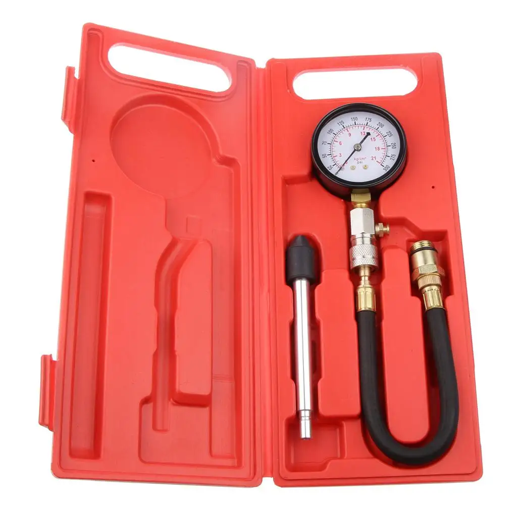 

13" Cylinder Compression Pressure Gauge Tester for Cone Adapter