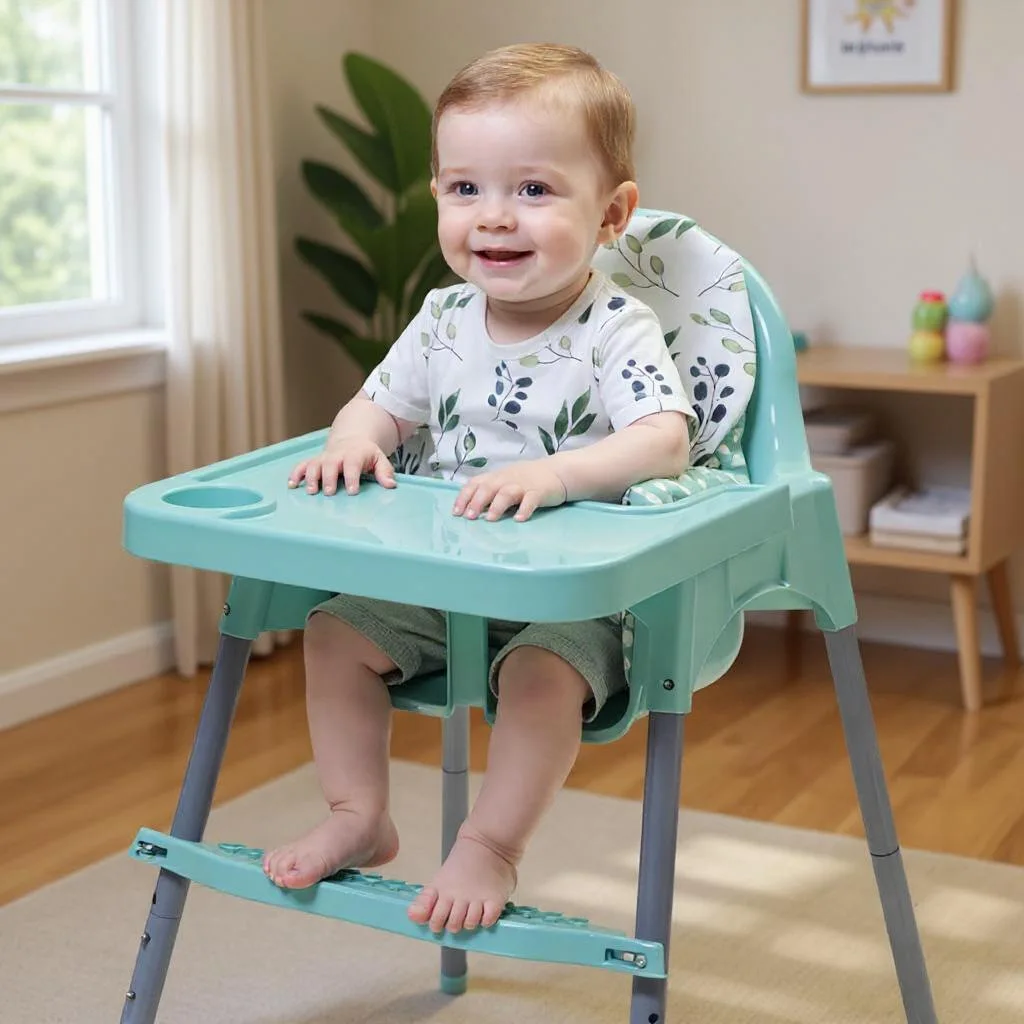 1PCS High Chair Cushion For Baby,Built-in Inflatable Highchair Back Cushion Feeding Chair Seat Cover For Antilop HighChair
