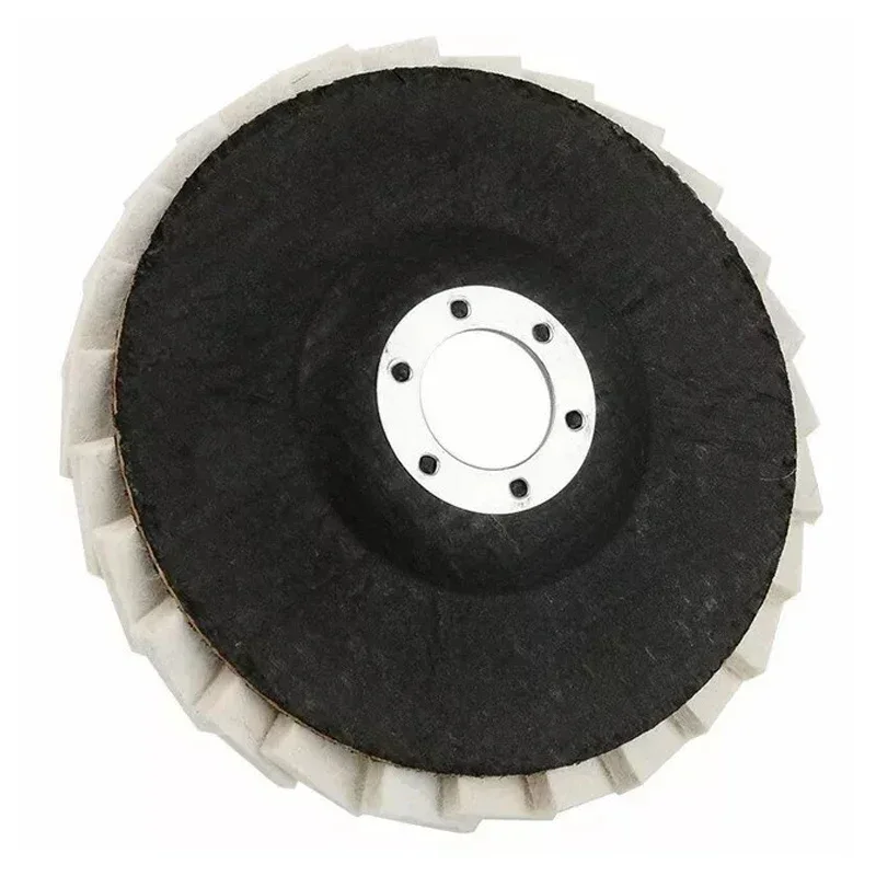 125mm Wool Polishing Wheel Flap Felt Louver Disc Wheel Angle Grinder Polishing Disc  Metal Waxing Buffing Wheel Power Tool Parts