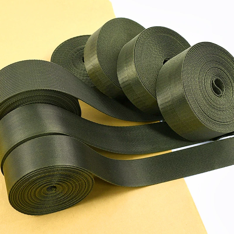 

20/25/32/38/50mm ArmyGreen Nylon Webbing for Bag Strap 5Meters Dog Collar Ribbon Tapes Luggage Belt Bias Binding Sewing Trims