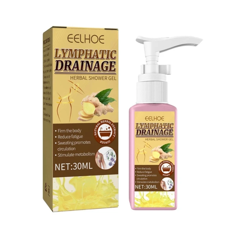 Women Lymphatic Drainage-Herbal Shower Gel 30ml Weight Loss Body Wash Removes Lymph-Nodes Underarm Fat Shower Dropship