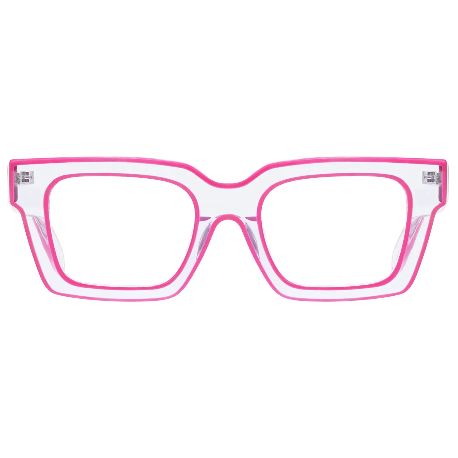 

Очки FYTOO Bold Contrast Square Acetate с контрастной оправой из ацетата | Неоновые модные оптические оправы для мужчин и женщин 1439