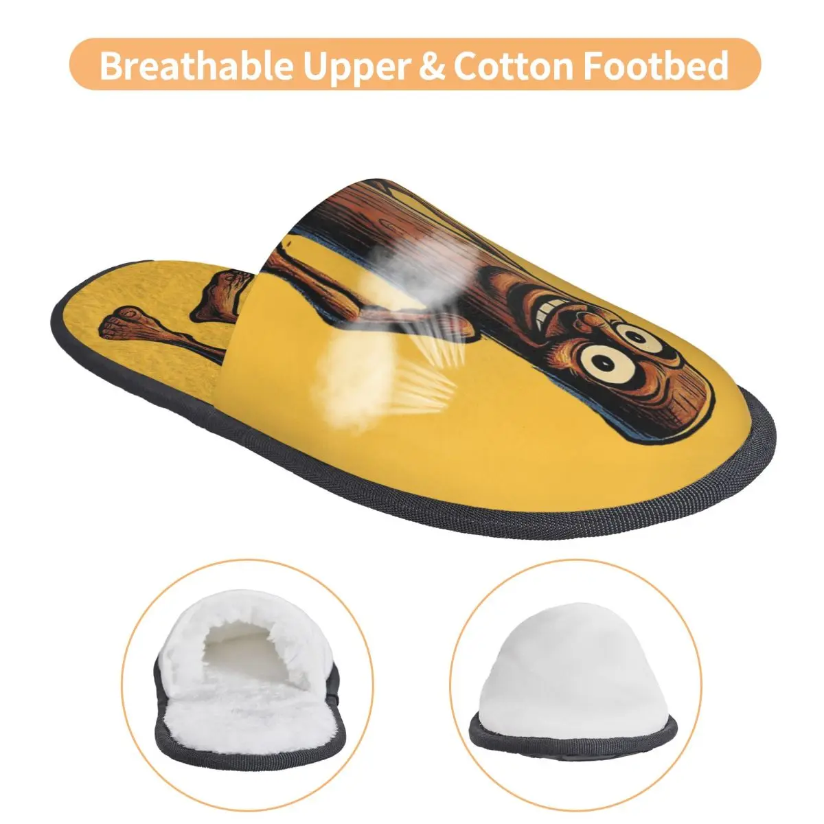 맞춤형 이탈리아 브레인로트 게스트 슬리퍼 스파 여성용 동물 만화 하우스 슬리퍼