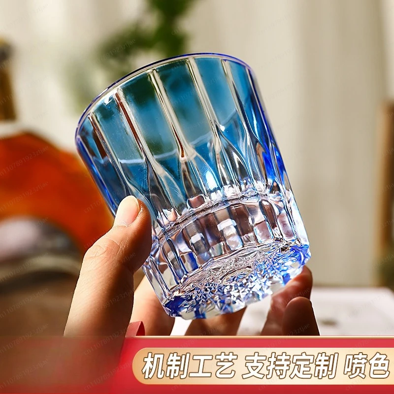 High-value colored glass, crystal foreign wine cup, spirit cup, Xingmang water cup, whisky cup
