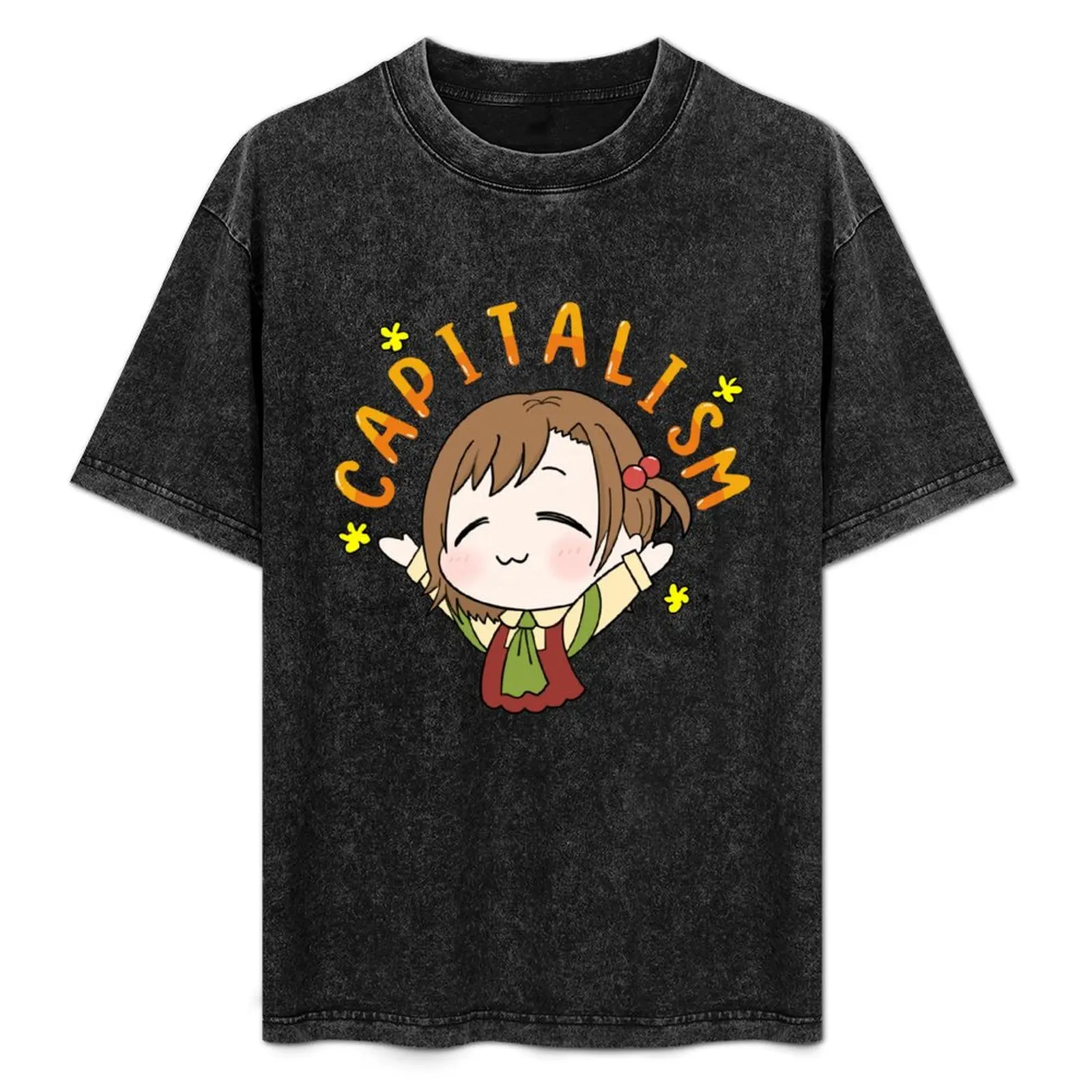 

Capitalism Ho! Recettear Recette is working off her debt T-Shirt vintage graphic tee plain funny t shirts for men