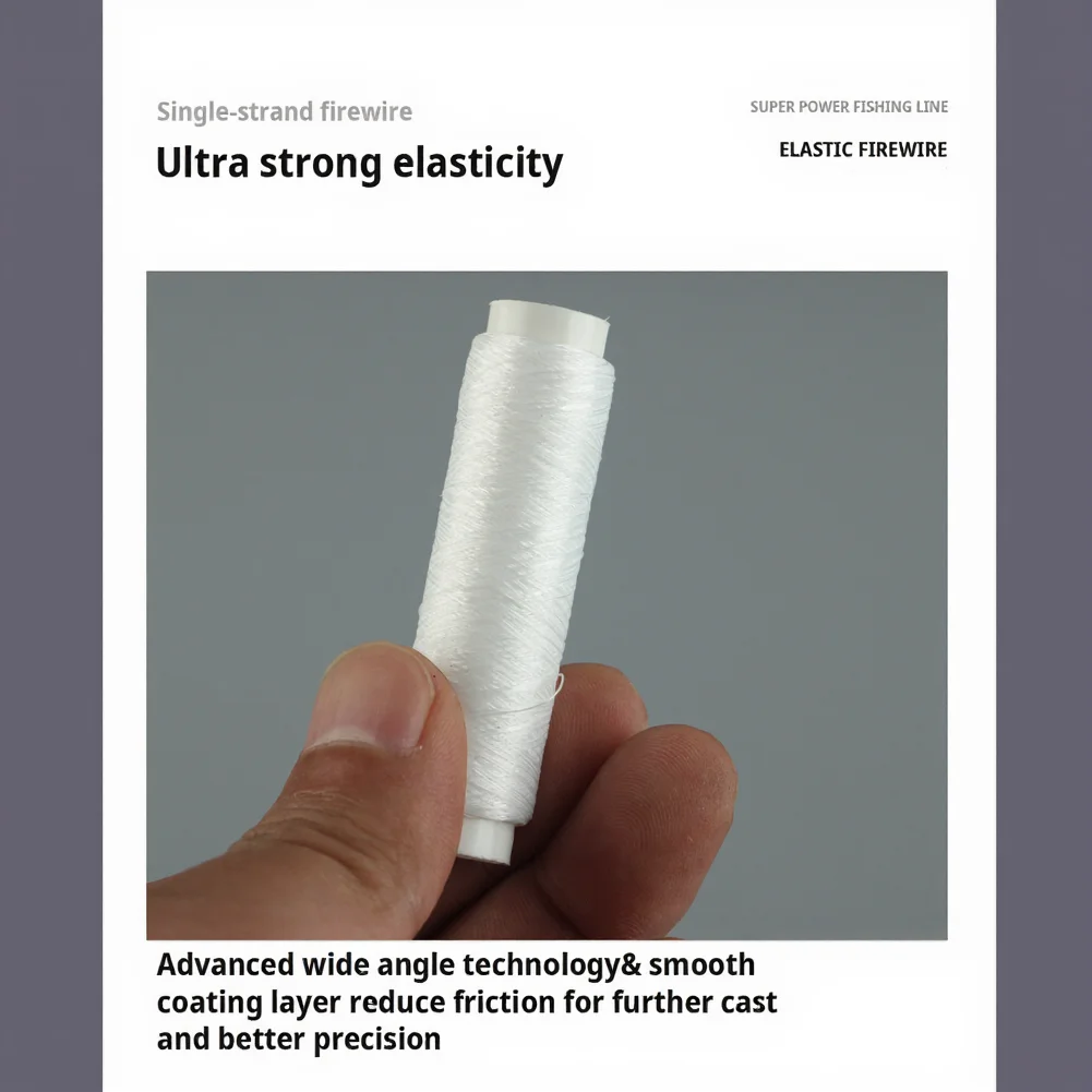 

Lure Casting Line Elastic Fishing Line Lure Casting Nylon Material Smooth Coating Anti-winding Glue Enhanced Casting Precision