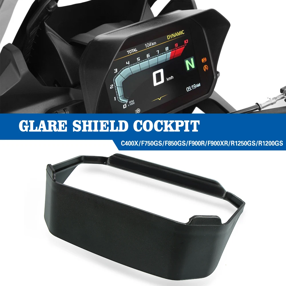 Motorcycle Accessories For BMW R1250R R1250RS R 1250 GS/R/RS R1250GS Adventure Glare Shield Instrument Hood Plastic Connectivity