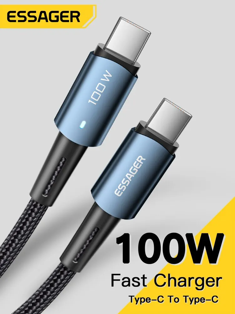 Essager pd100w 60w Typ c c zu c kabel schnell aufladen handy handy ladekabel für xiaomi samsung huawei macbook ipad