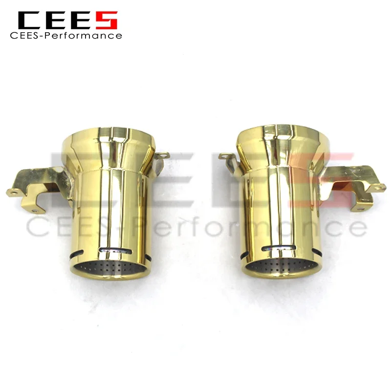 CEES Exhaust Assembly Tips  for Lamborghini Aventador SVJ Stainless Steel Tail Mouth Tail Throat with Plating Gold Exhaust Pipe