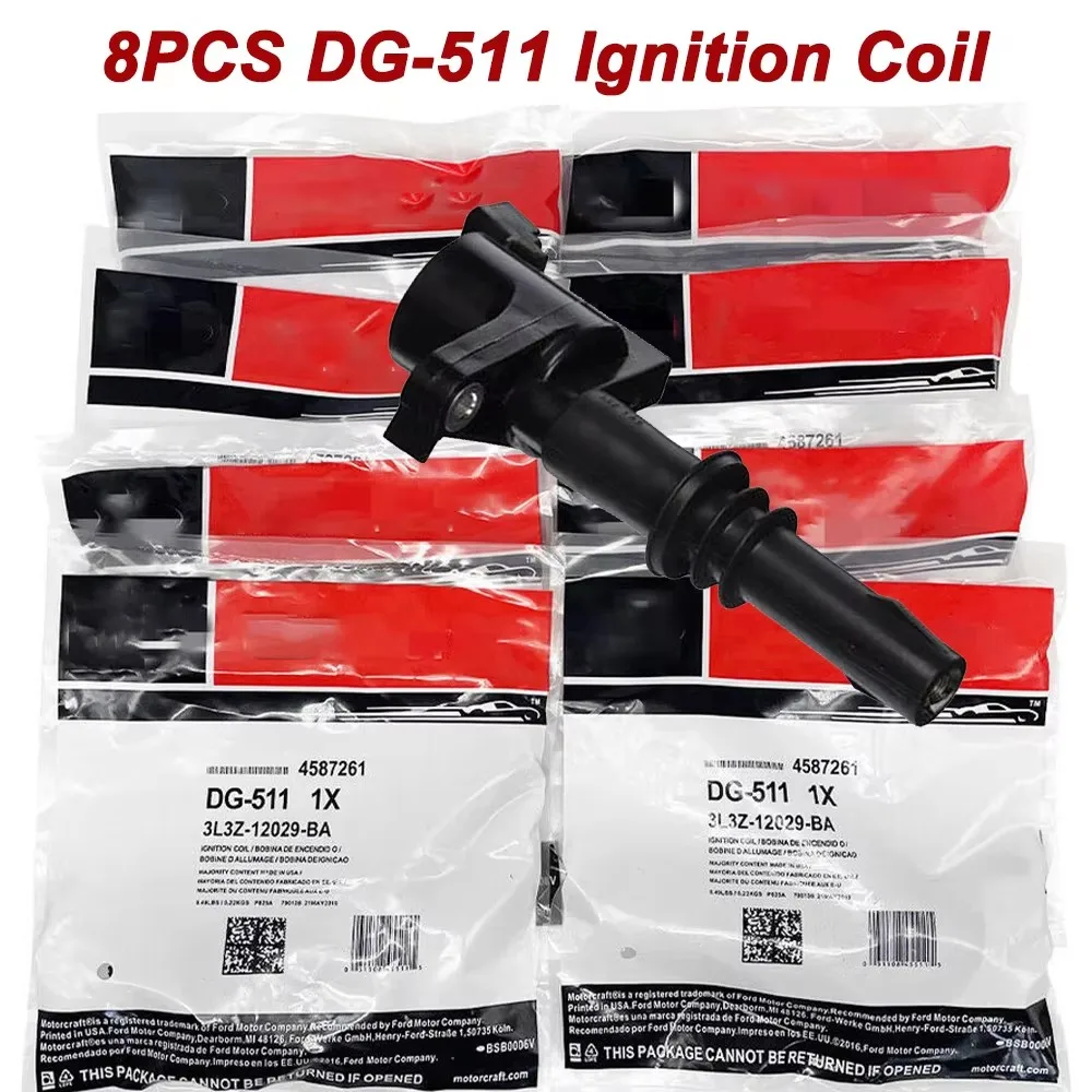 NEW 8PCS Ignition Coils DG-511 F150 Expedition DG511 5C1584 FD508 UF537 3L3Z12029BA 3L3E12A366CA Car Accessories