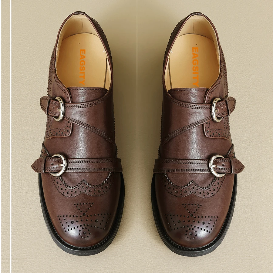 EAGSITY женская обувь из коров – обзор и цена Oxford Shoes Brogue