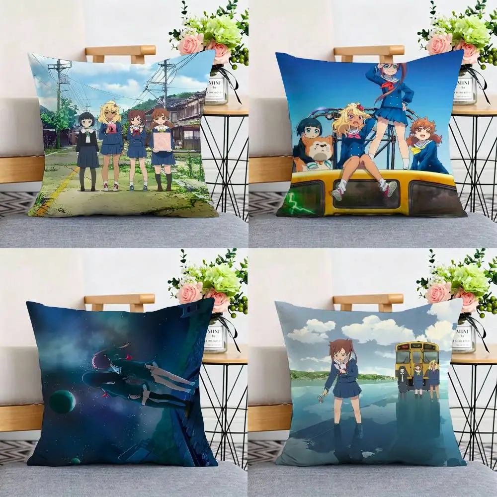 

ANIME T-Train to the End of the World Double-sided print Pillow Case for Sofa Living Room Home office Decor Protective Cover